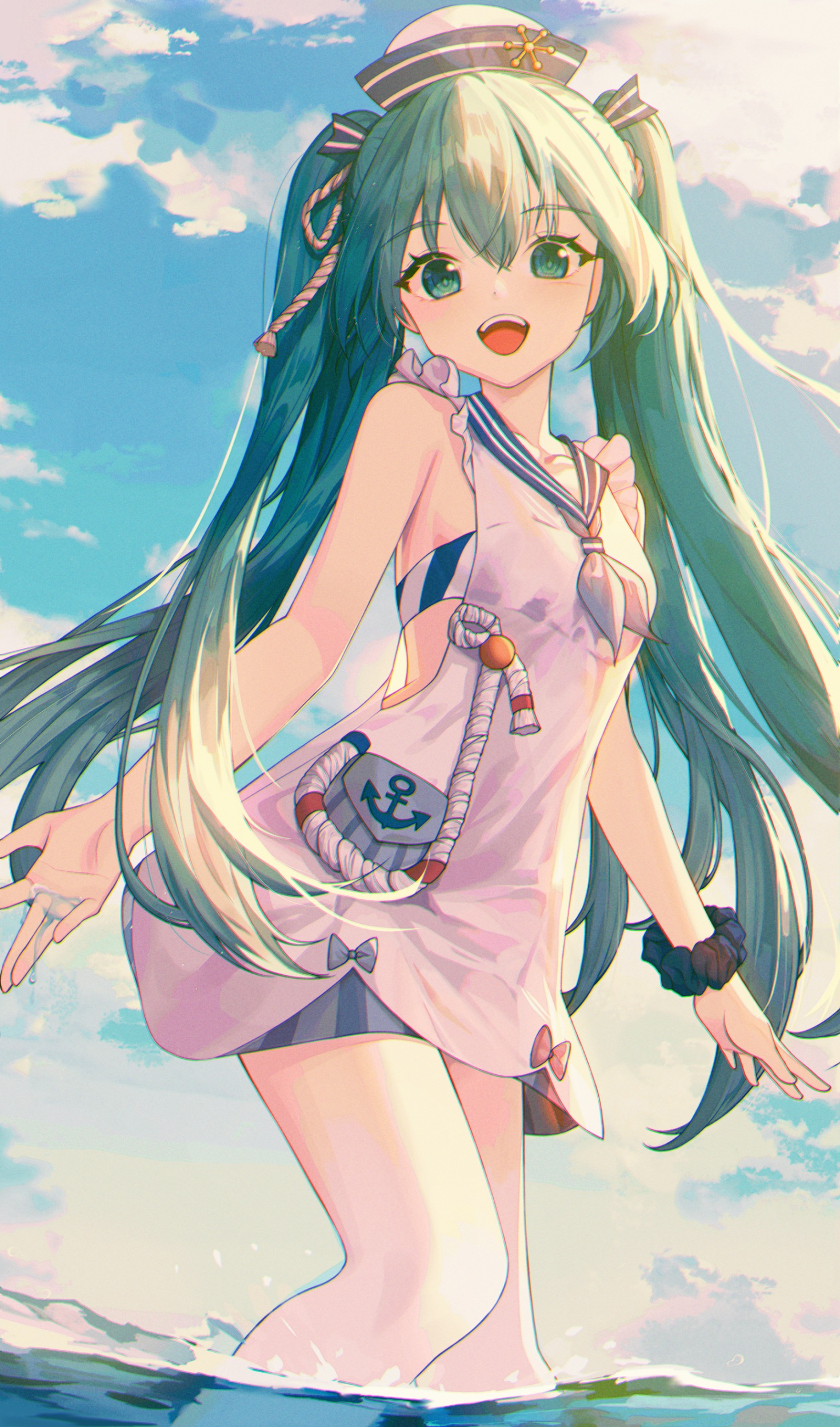 Rufe 0v0 Vocaloid Hatsune Miku Bikini See Through Swimsuits Wet Wet